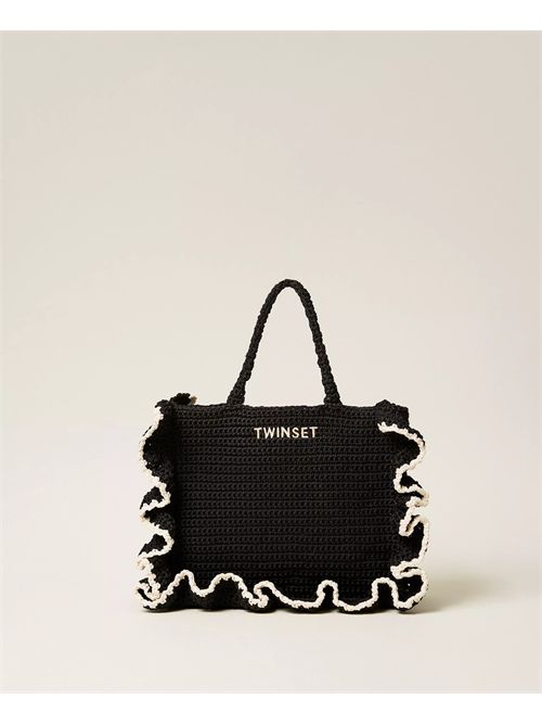 Borsa shopper crochet con balze TWINSET | TD8290/06571